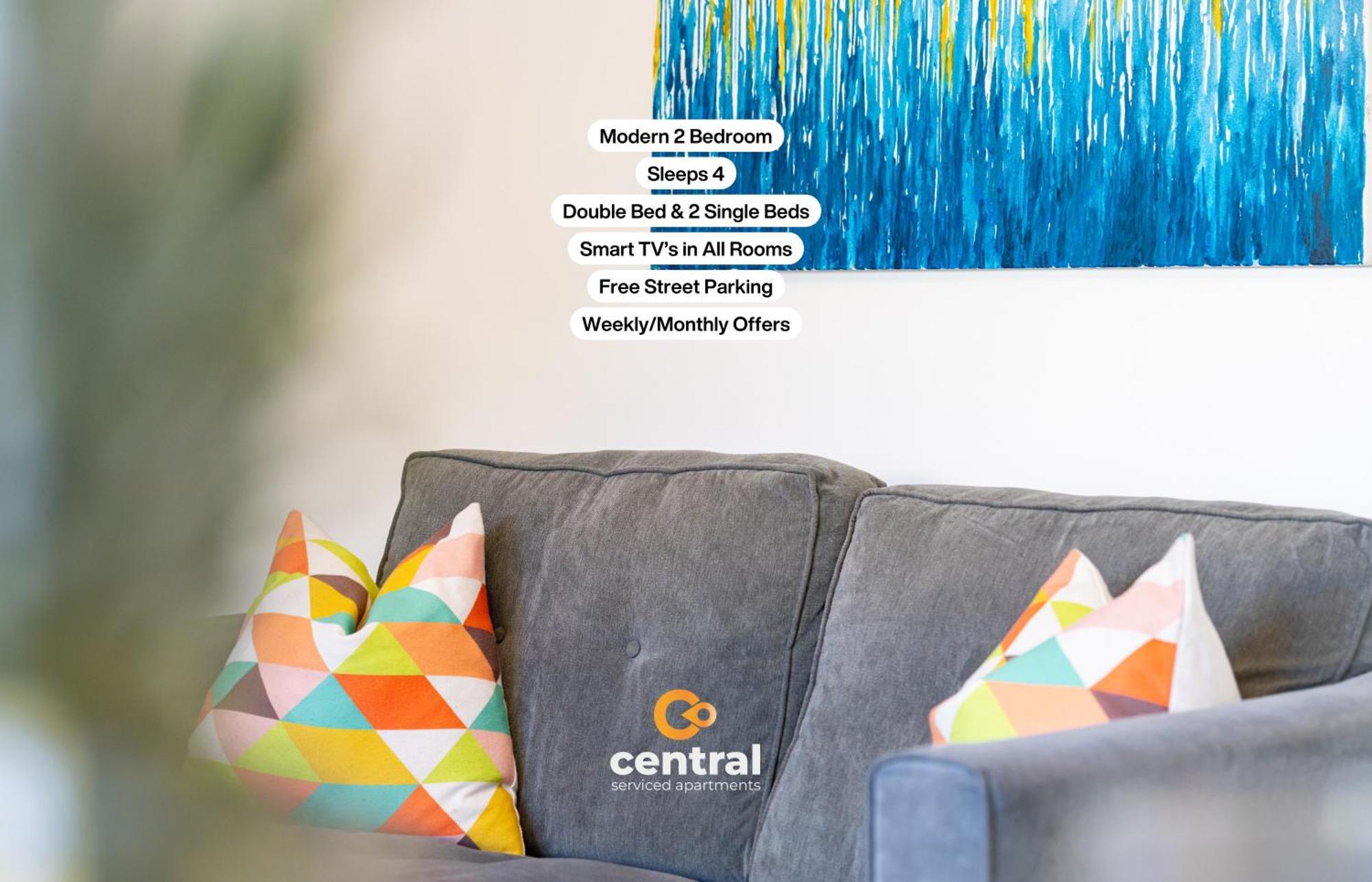 Central Serviced Apartments - 2 Bedroom - Free Street Parking - Fast Wifi - Smart Tvs In All Rooms - Ground Level - Family Neighbourhood - 3 X Double Beds - Heating 24-7 - Trade Stays - Weekly & Monthly Offers Данди Экстерьер фото